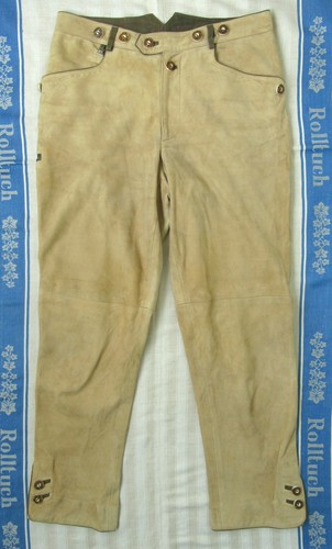 Braune lederhose lang - lederhose,