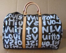 LOUIS VUITTON Graffiti Keepall 50 Stephen Sprouse Reisetasche NEU