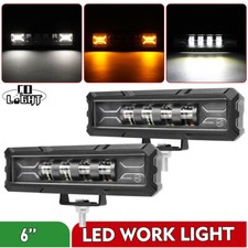 6 Zoll 12V/24V LED Light bar Lichtbalken Arbeitsscheinwerfer Offroad Weiß Gelb