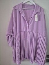 Bluse Plissee bis 54/56