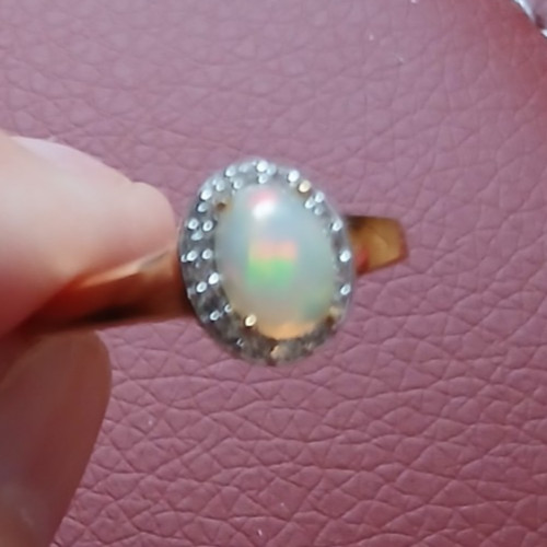 Edler opal ring zirkon - edler, m.