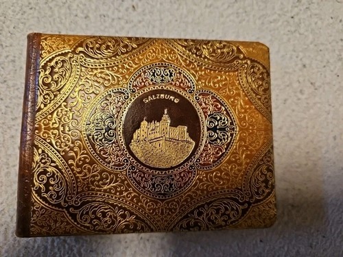 Kleines alte fotoalbum leder - ,