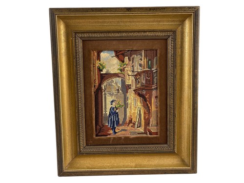Wandbild stickerei carl - wandbild,
