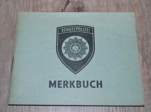 Ddr schutzpolizei merkbuch von - merkbuch,