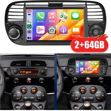 Für Fiat 500 2007-15 7"