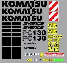 komatsu pc 130 Aufkleber Sticker Komplettset alle Modelle vorhanden