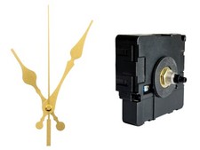 Funkuhrwerk DCF Funkuhr Radio Funk lautlos geräuschlos Uhrzeiger Gold 95 mm 100