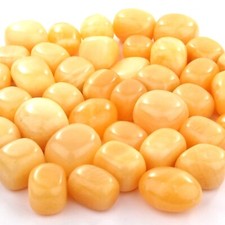 handpolierte Orangencalcit