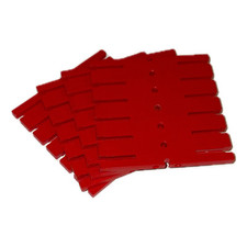 4x Fischertechnik Bau Grundplatte 9x9cm Ersatzteil Rot Fischer Basic Plate