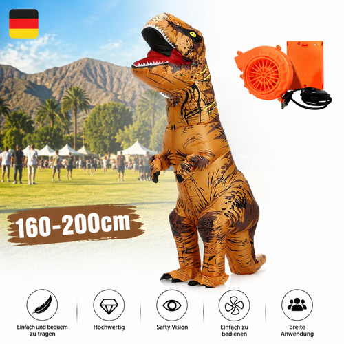 Aufblasbares kostüm rex - 2m,