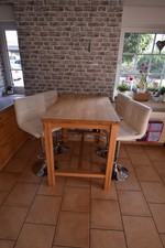 Hochtisch, Kernbuche, 120 x 80 x 95 cm, geölt, Massivholz (mit oder ohne Stühle)