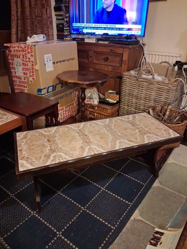 Vintage schwerer couchtisch - schwerer,
