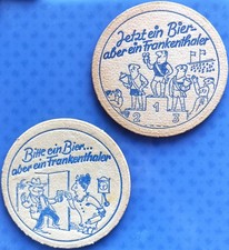 2 alte verschiedene Bierdeckel