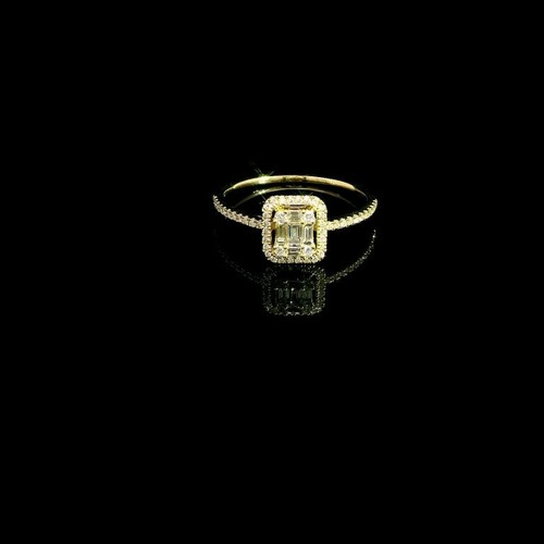 Diamant ring illusion - ring, „illusion“