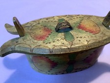 antike Holzkiste Spanschachtel Spandose Schweden Upsala 1920 markiert