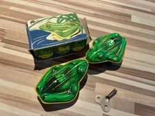 DDR Plasticart Springfrosch Quak Hüpffrosch Frosch Uhrenwerk OVP