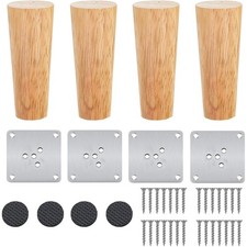 4 Stück Holz Tischbeine,15cm
