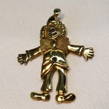 Clown Kettenanhänger 333 Gold