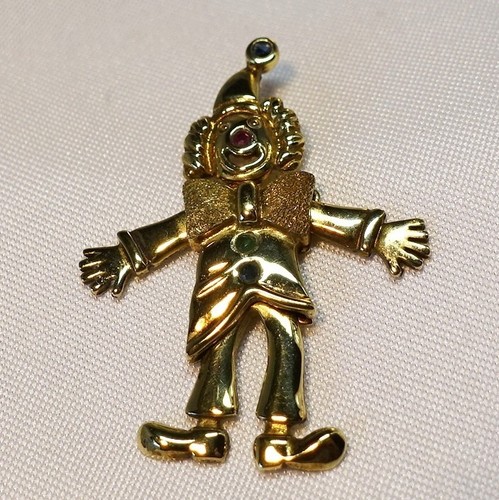 Clown kettenanhänger 333 gold - 333,