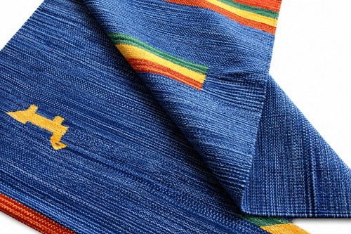 Dhurrie teppich blau - dhurrie, baumwolle