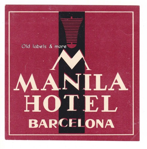 X2881 manila hotel barcelona - manila,