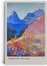 Farbige Berglandschaft