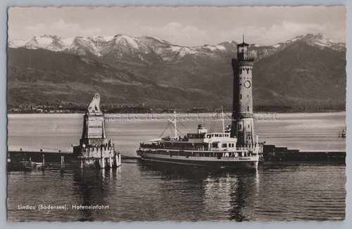 Lindau bodensee 1956 dampfer - lindau,