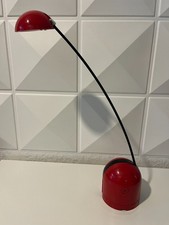 Vintage IKEA Tischlampe Bogen Leuchte Memphis Design Rot