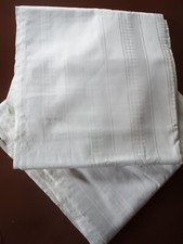 Omas alte Damast Bettwäsche weiß Tischdecke Stoff zum einfärben