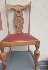 Imposanter Stuhl, Eichenholz  gedrechselt Sessel Stuhl Holz