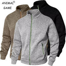 Herren Sweatshirt Stehkragen