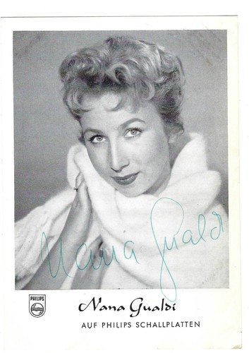 Autogrammkarte nana gualdi - nana,