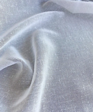 Gardine Vorhänge Meterware Stoff weiß Höhe 3,0m dichtere Webstruktur transparent