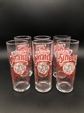 6 Sinalco Gläser 0,2l  Retro Design 70er/80er Jahre  Rotes Vintage Logo