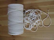 Kerzendocht Runddocht Kerzen Docht Wachs Reste Bienenwachs Nr. 0 bis 20 (1-4mm)