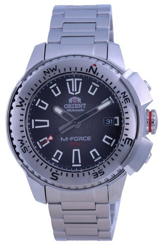 Orient force black - m-force, dial