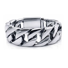 Massives 316l edelstahlarmband - massives,