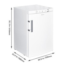 100L Gas Kühlschrank mit Gefrierfach 12V/220V LPG Wohnmobil Karawane Camping