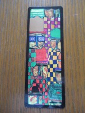 Lesezeichen Hundertwasser Dreimal Hoch-Ausschnitt,Book Mark Kunsthaus Wien 1995