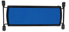 GEWA Metallfußbänkchen (Gitarrenstütze), verstellbar, kompakt und robust in blau