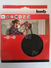kwb by Einhell 5 tlg. Schleifmittel-Set Schleifscheiben Schleifpapier Ø 180