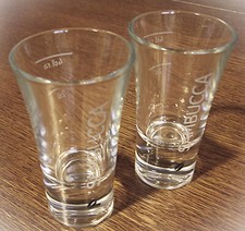 Glas Schnaps "SAMBUCA" (2) mit Maßangaben - H:9 cm