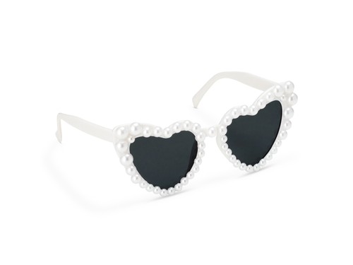 Sonnenbrille herz mit perlen - sonnenbrille,
