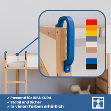 Hochbett-Griffe für IKEA KURA Hochbett (1 Stück = 1 Set)
