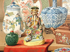 Alte Lithographie, Chinesische
