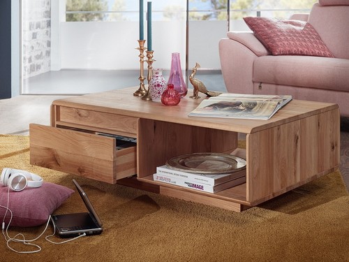 Couchtisch 110x70cm massivholz - couchtisch,