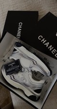 CHANEL Sneaker Runners Silber