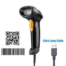 Eyoyo Handheld USB 2D Barcode Scanner QR Code Scanner Reader with Long USB Cable