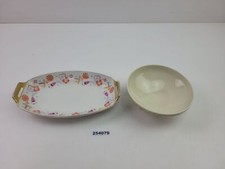 2x Schalen Porzellan Bavaria 1 Griffe bunt Blumen 1 Schale Thomas Avory #254079