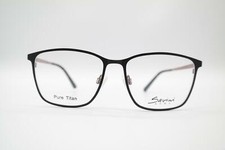 Savini 0117 Titan Schwarz Braun Oval Brille Brillengestell eyeglasses Neu